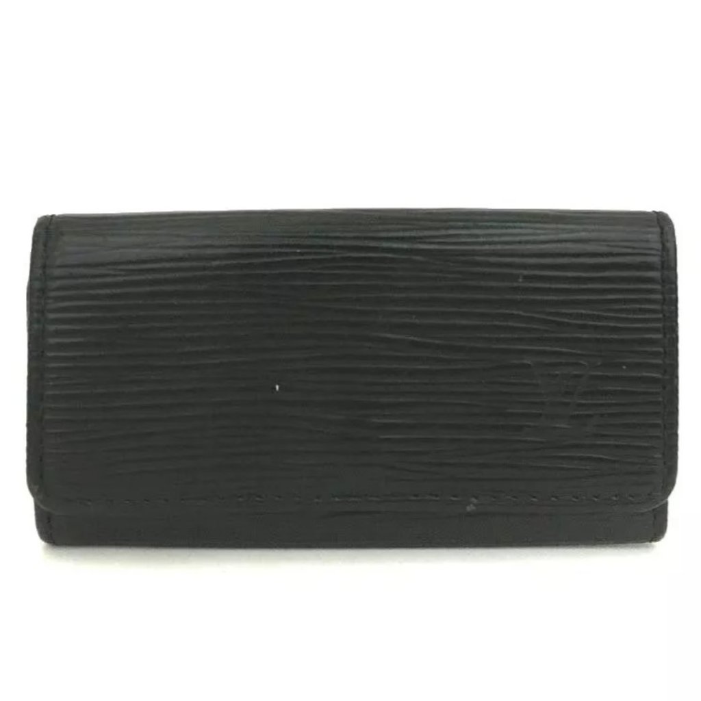 Louis Vuitton Epi Multicles Leather 4 Ring Key Case  Black  Unisex